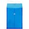 JAM Paper Legal Size Plastic Envelopes with Button & String Tie Closure, 12ct.
